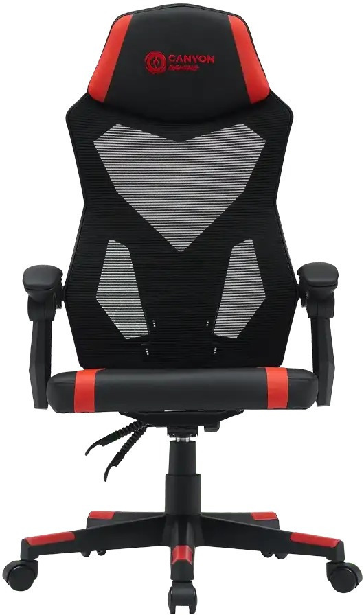Кресло игровое Canyon Flow MCH01 Mesh Black Red (CNE-MCH01R) фото1