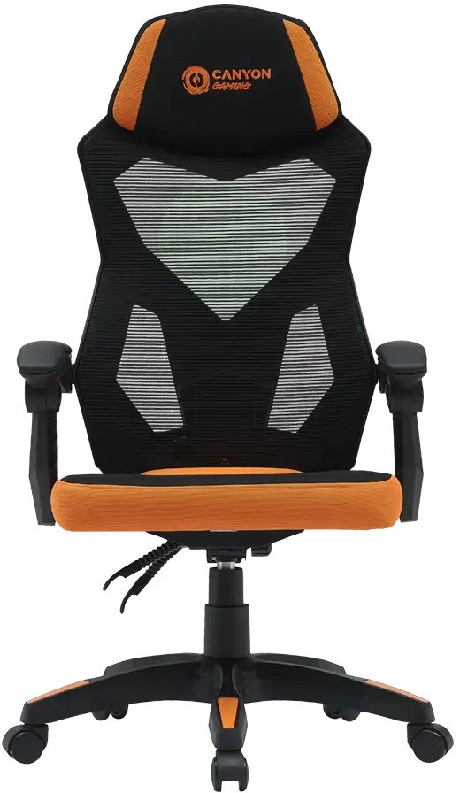Кресло игровое Canyon Wave MCH02 Mesh Black Orange (CNE-MCH02) фото1