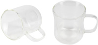 Набор стеклянных чашек Bergner Coffee & tea lovers, 230 мл, 2 шт (BG-20115-MM)