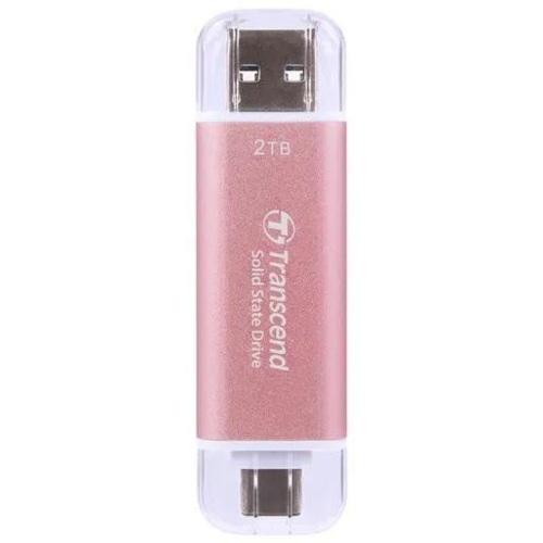 SSD накопитель Transcend 2TB External SSD ESD310S USB 10Gbps Type-C/A Pink (TS2TESD310P)