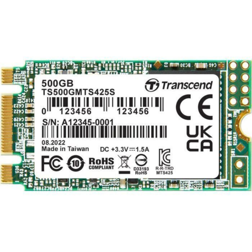 SSD-накопитель Transcend 425S 500GB M.2 2242 SATAIII 3D NAND TLC (TS500GMTS425S)