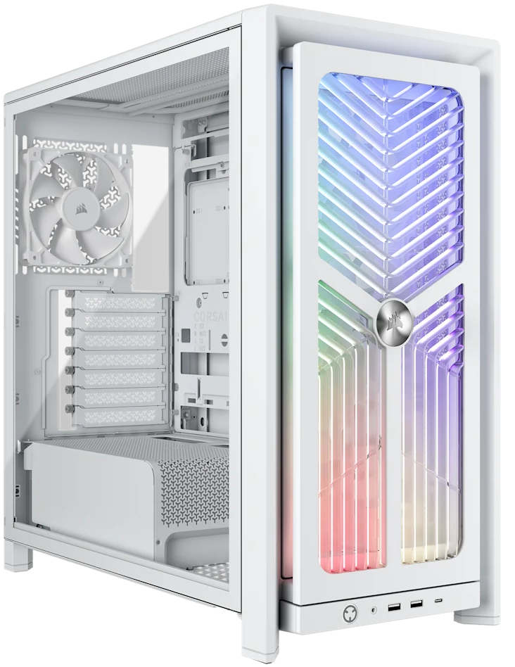 Корпус Corsair FRAME 4000D RS ARGB Mid-Tower White (CC-9011297-WW) фото1