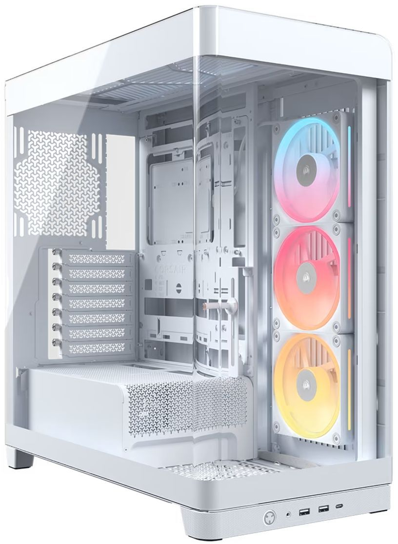 Корпус Corsair FRAME 4500X LX-R RGB iCUE LINK Panoramic Glass Mid-Tower White (CC-9011317-WW) фото1