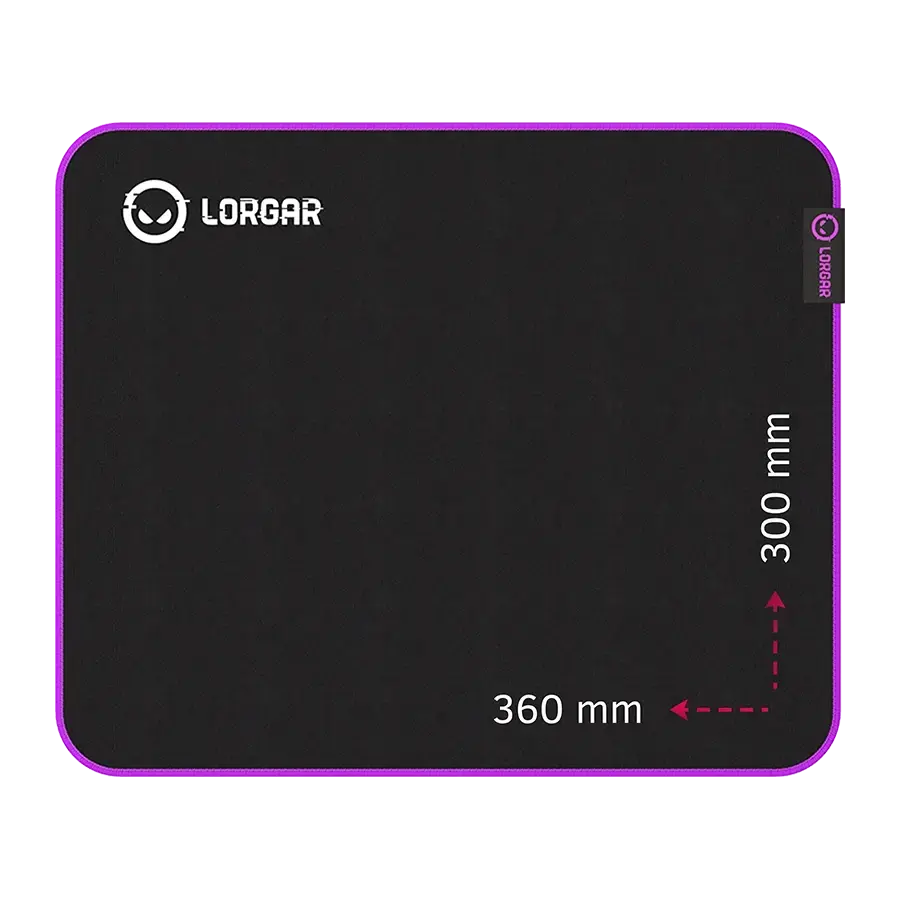 Игровая поверхность Lorgar Main 313 Black/Purple (LRG-GMP313) фото1
