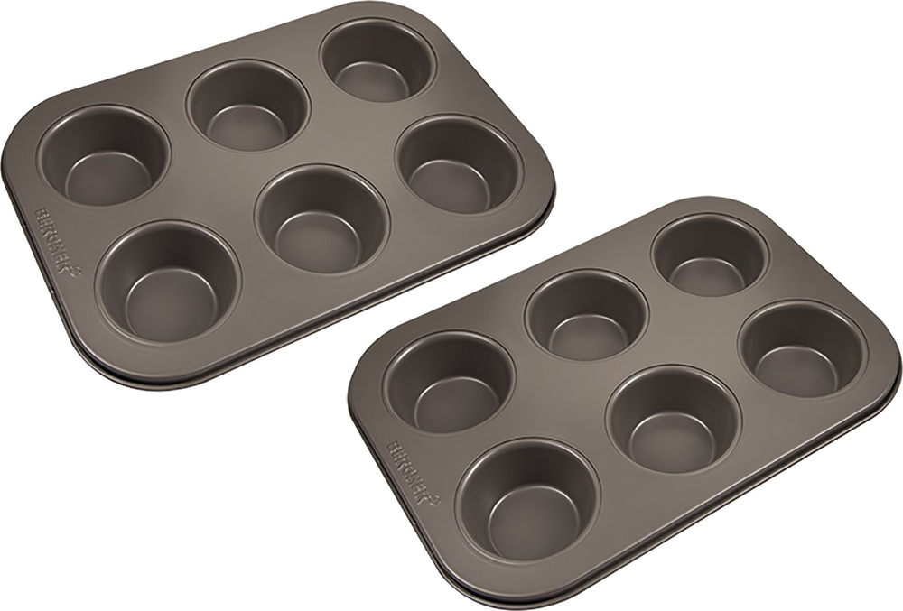 Набор форм для выпечки мафинов Bergner Bakeware lovers, 2 предмета (BG-37197-CO) фото1