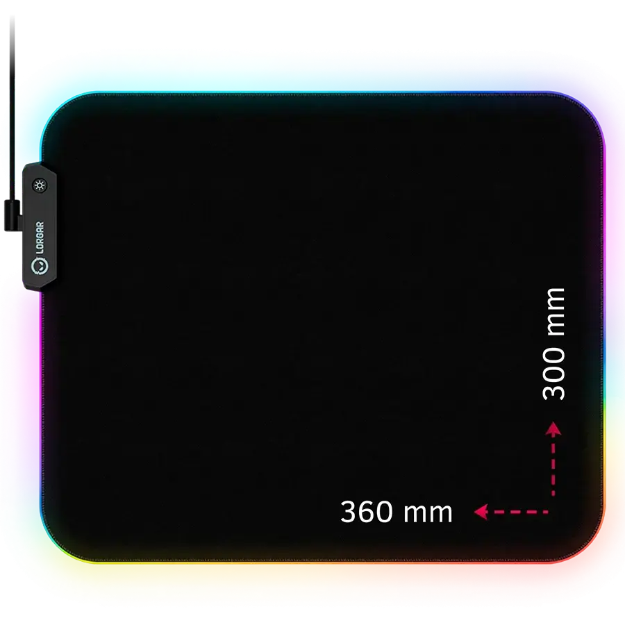 Игровая поверхность Lorgar Steller 913 RGB USB Gaming Black (LRG-GMP913) фото1