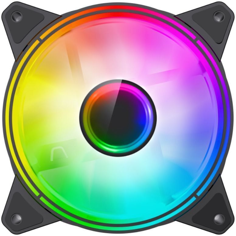 Вентилятор для корпуса 120 мм GAMEMAX Black (FN-12Rainbow-Q-Infinity) фото1