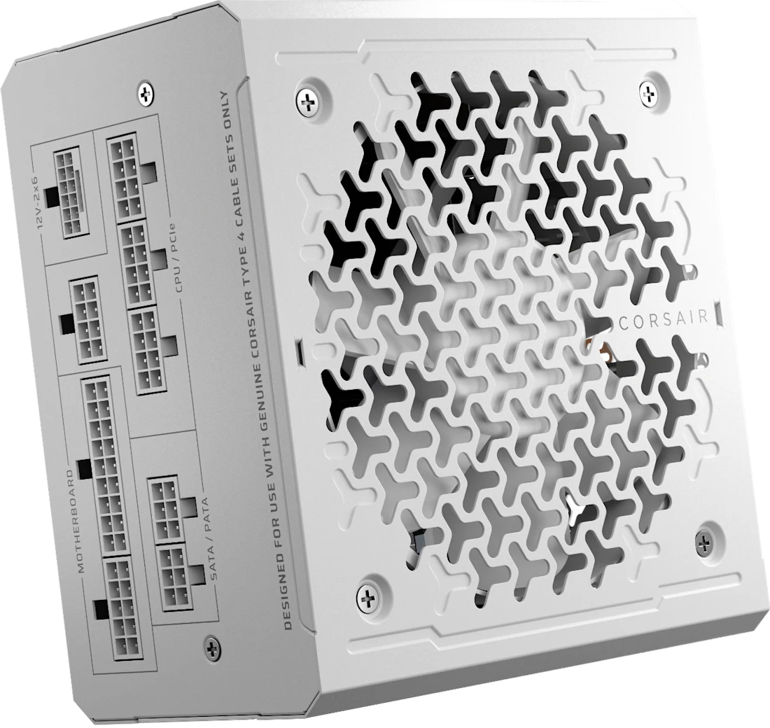 Блок живлення Corsair RM1000e 1000W Gold White (CP-9020294-EU) фото1