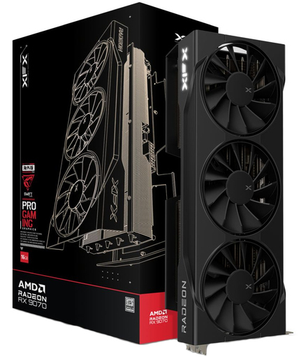 Видеокарта XFX Swift Radeon RX 9070 OC Triple Fan Gaming Edition (RX-97SWFB3B9) фото1