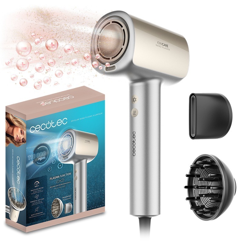 Фен Cecotec DryGlam Nano Plasma Aluminum (A01_EU01_101440) фото1