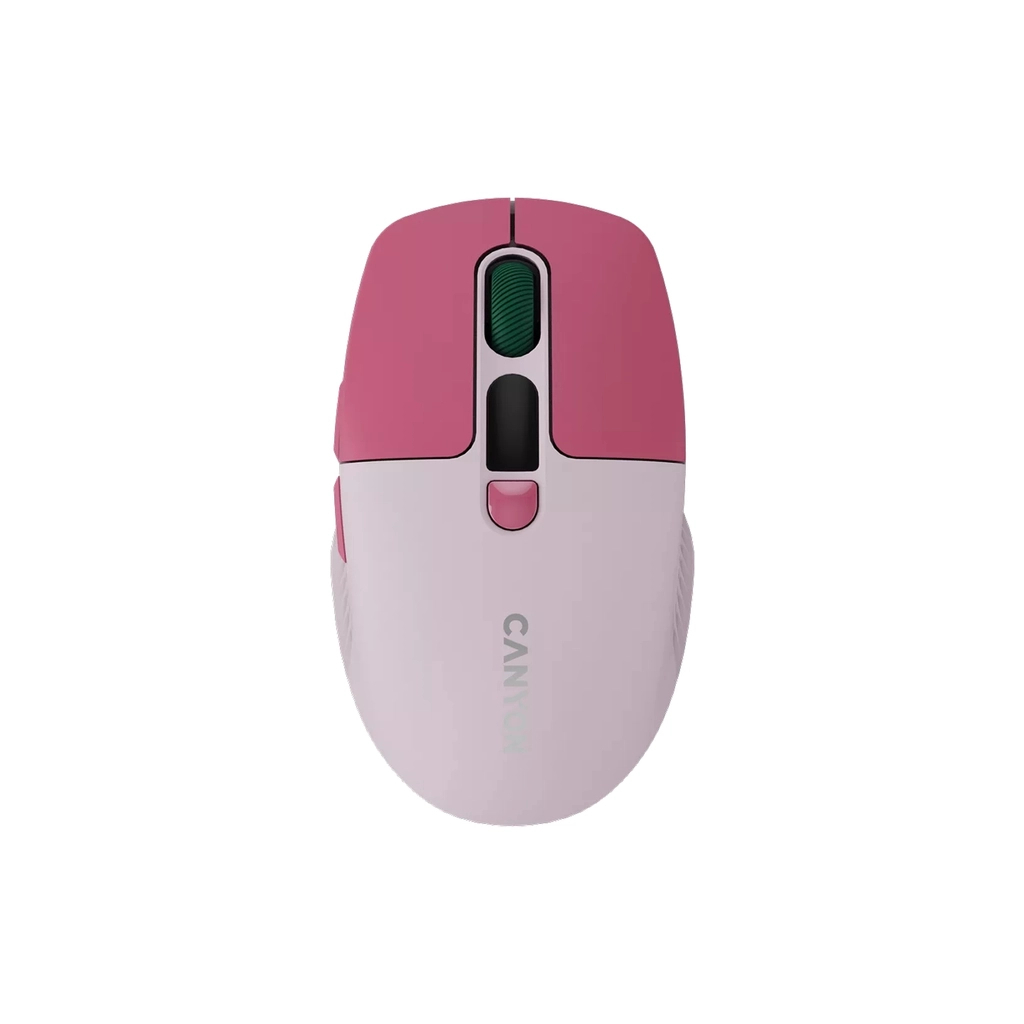 Мышь Canyon MW-26 LCD Silent Dual Mode Wireless Pink (CNS-CMSW26P) фото1