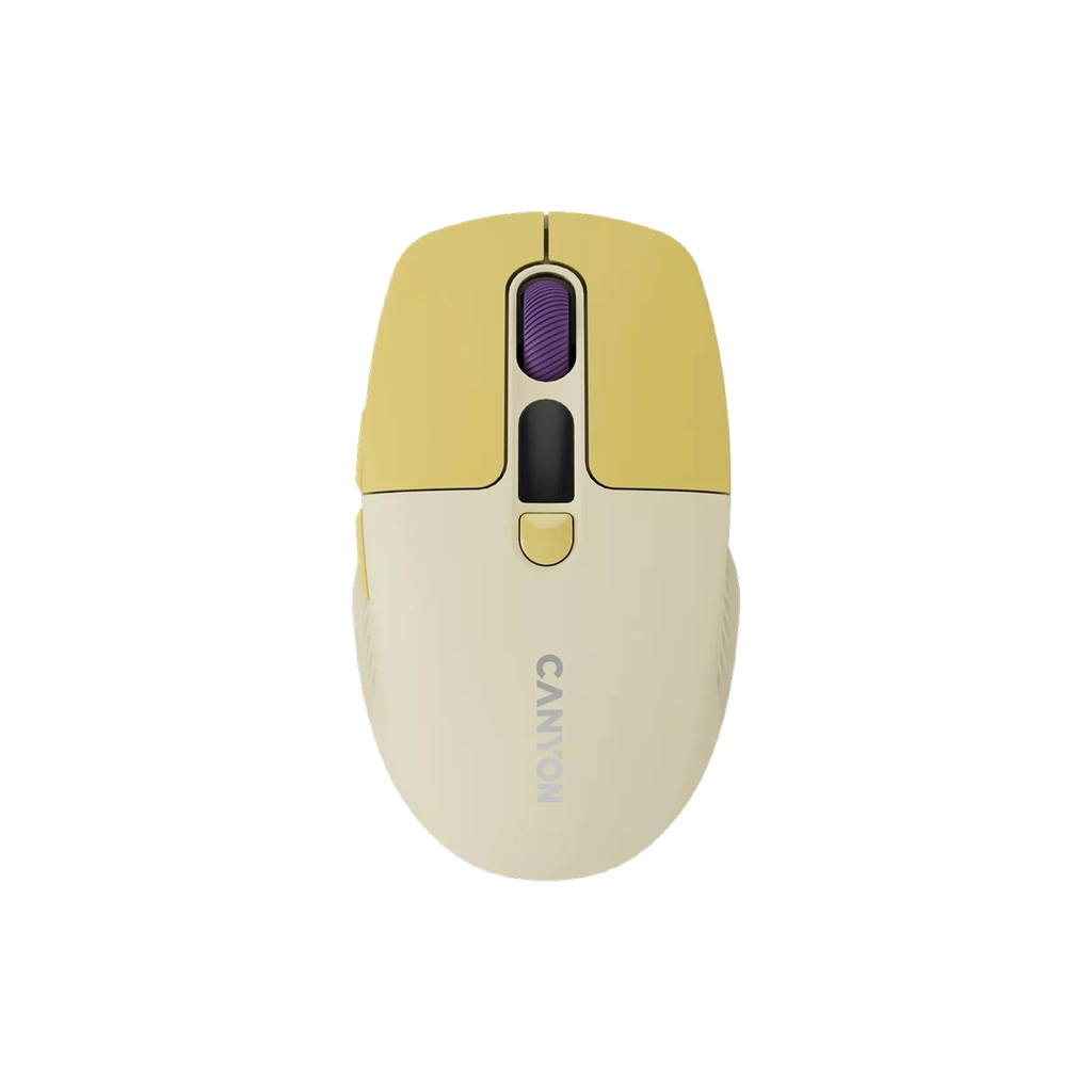 Мышь Canyon MW-26 LCD Silent Dual Mode Wireless Yellow (CNS-CMSW26Y) фото1