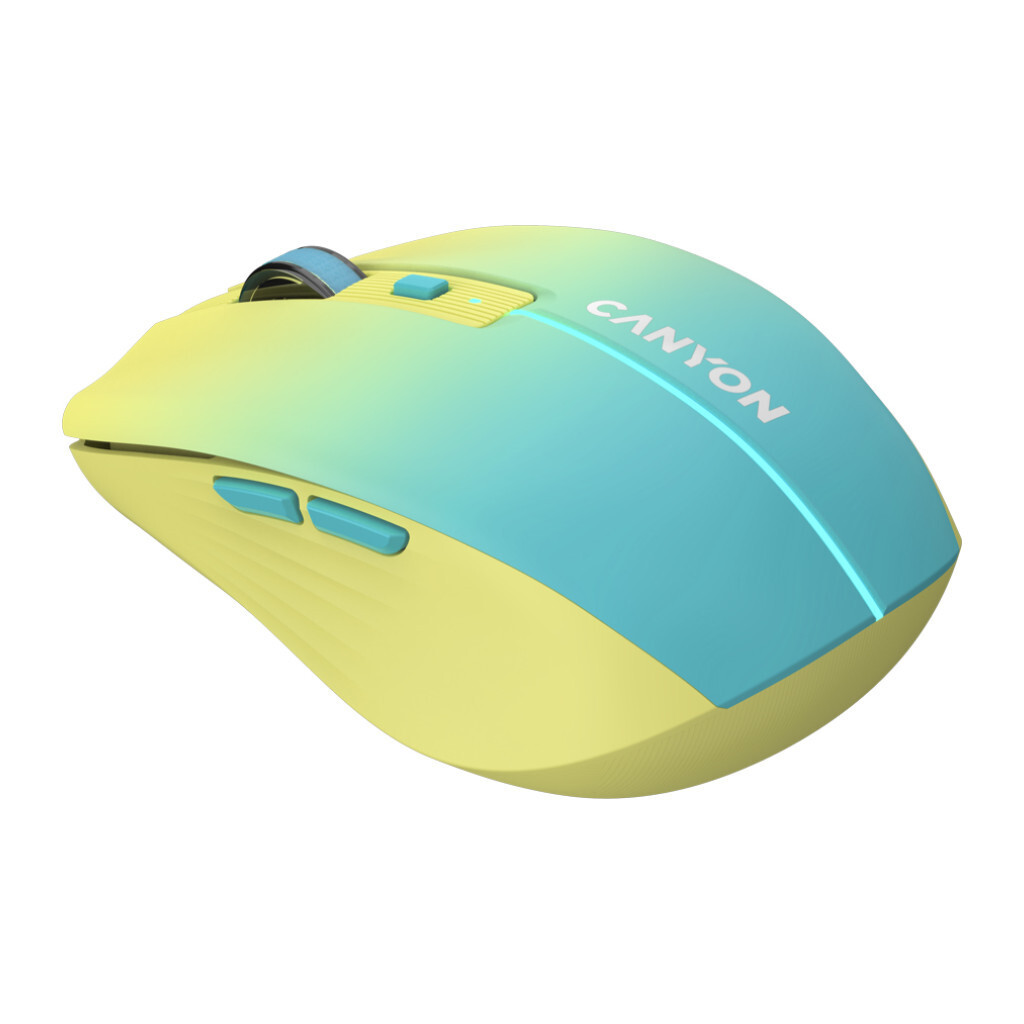 Мышь Canyon MW-44 Wireless Rechargeable Yellow Blue (CNS-CMSW44UA) фото1