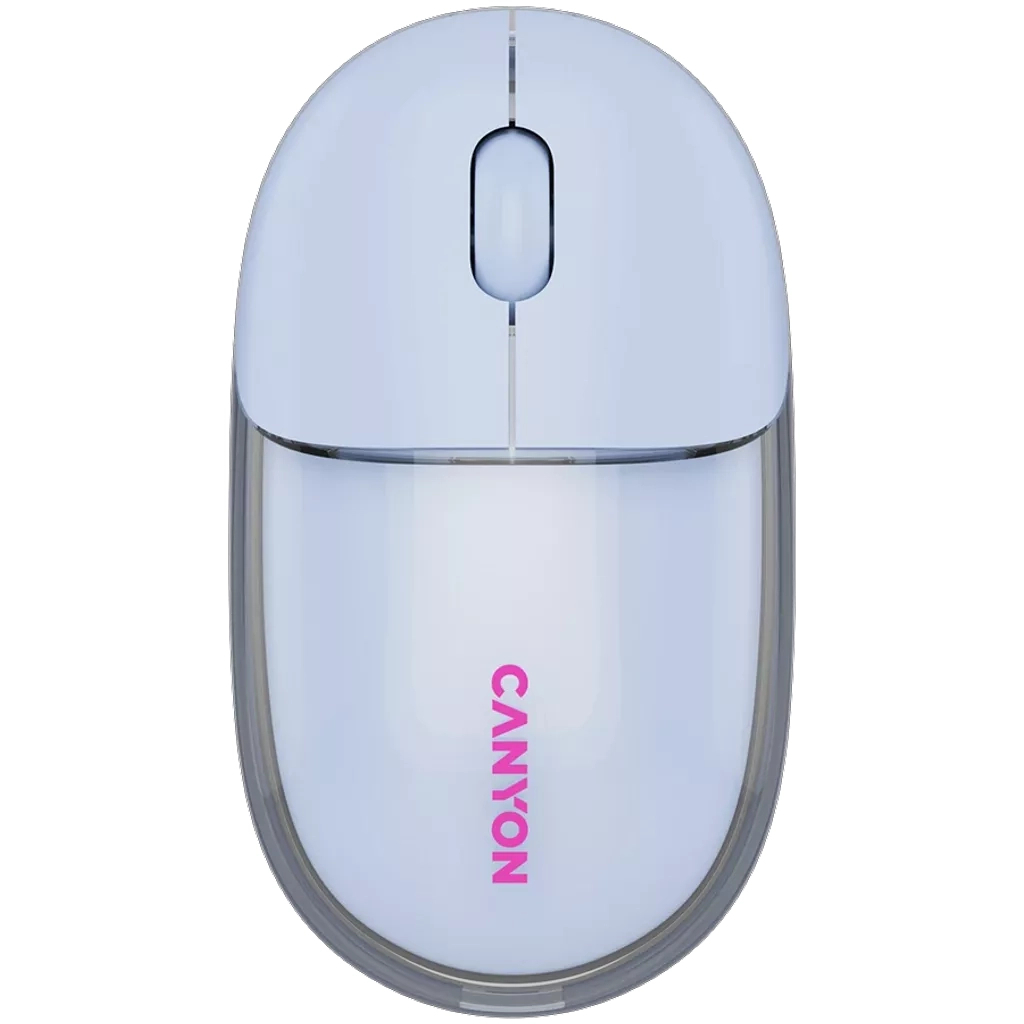 Мышь Canyon OnClick 24 Wireless Transparent Blue (CNS-CMSW24BL) фото1