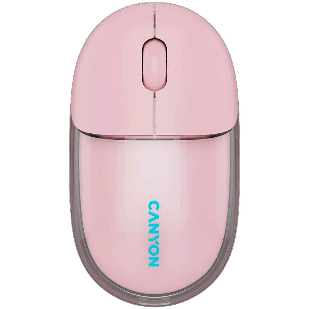 Мышь Canyon OnClick 24 Wireless Transparent Pink (CNS-CMSW24P) фото1