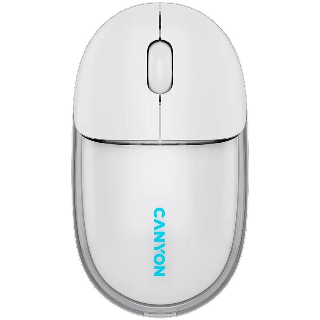 Мышь Canyon OnClick 24 Wireless Transparent White (CNS-CMSW24W) фото1