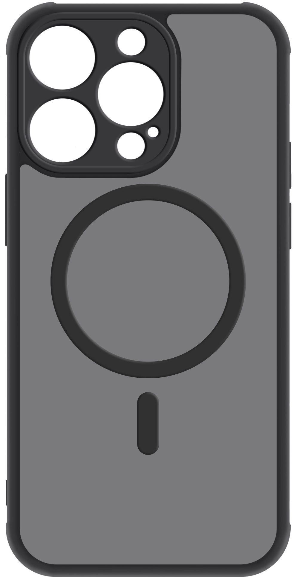 Чехол MakeFuture для Apple iPhone 15 Pro Frame Magnet Black (MCFM-AI15PBK) фото1