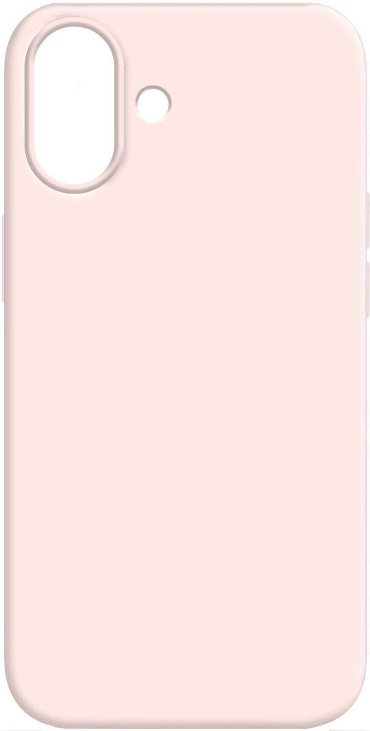 Чехол MakeFuture для Apple iPhone 16 Plus Silicone Chalk Pink (MCL-AI16PLCP) фото1
