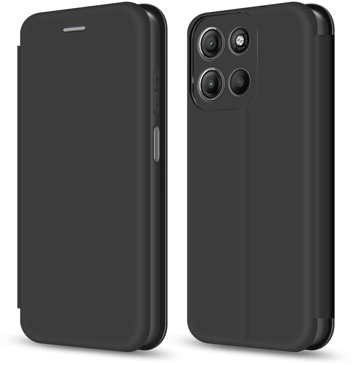 Чехол-книжка MakeFuture для Motorola G17/G17 Power Flip Black (MCP-MG17/G17PBK) фото1