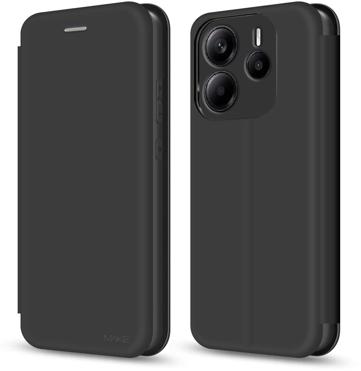 Чехол-книжка MakeFuture для Xiaomi Redmi Note 14 5G Flip Midnight Black (MCP-XRN145G) фото1