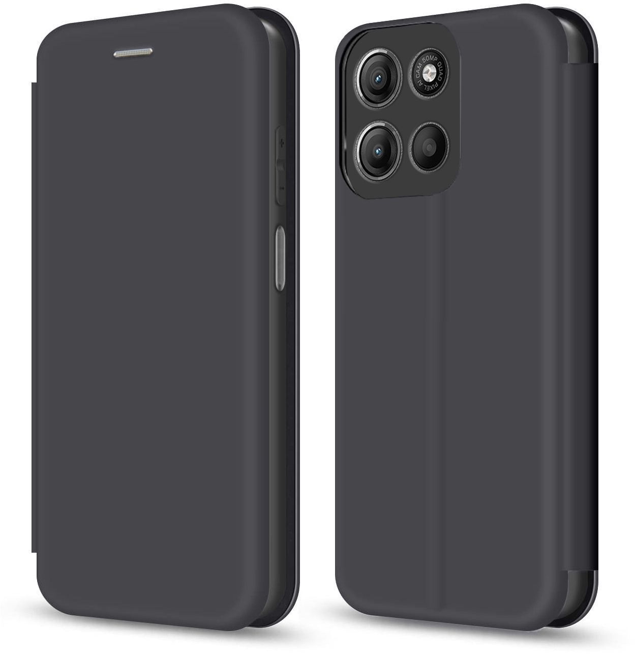 Чехол-книжка MakeFuture для Motorola G17/G17 Power Flip Graphite (MCP-MG17/G17PGP) фото1