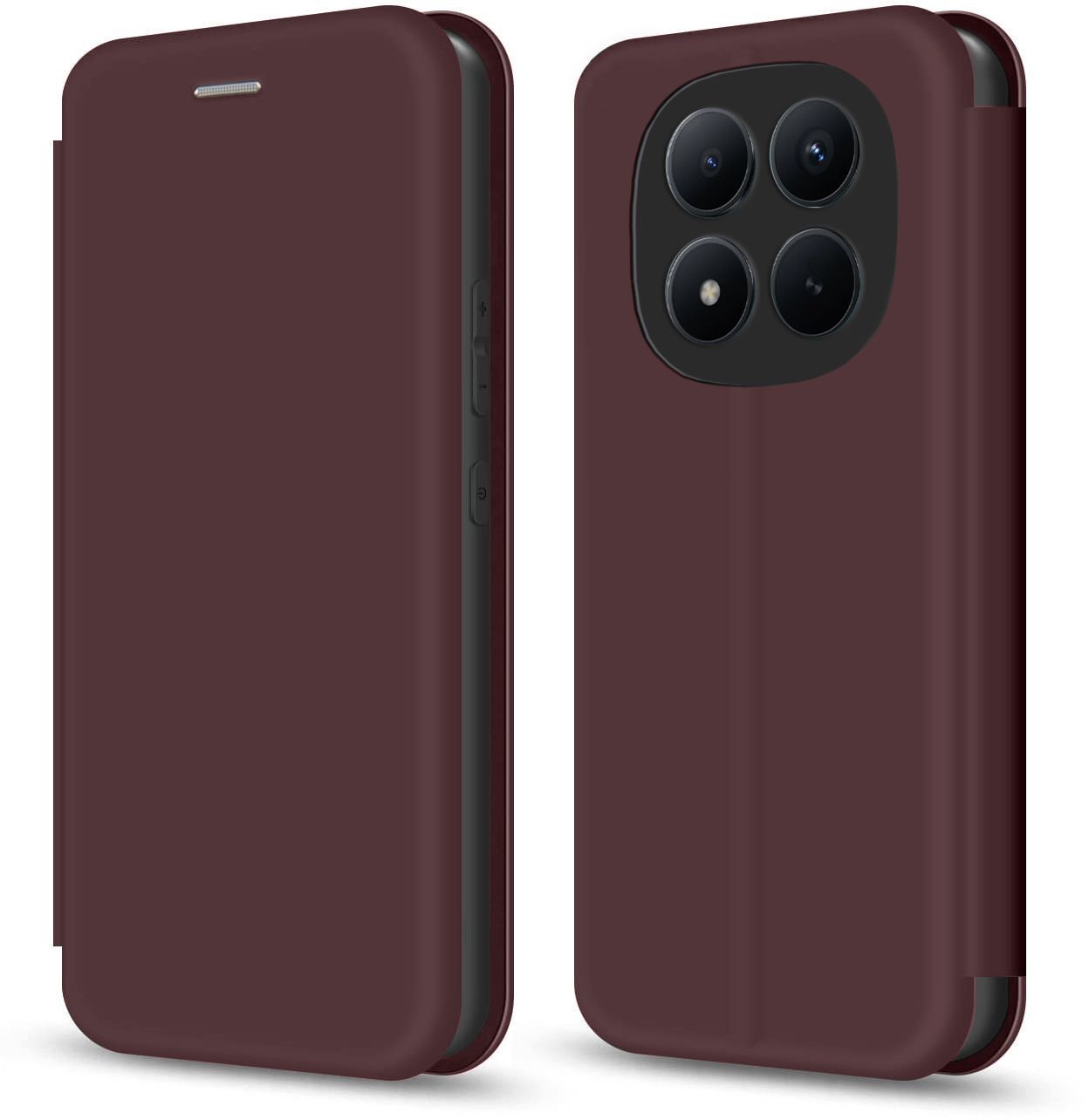 Чехол-книжка MakeFuture для Xiaomi Redmi Note 15 Pro+ Flip Mocha Brown (MCP-XRN15PPMB) фото1