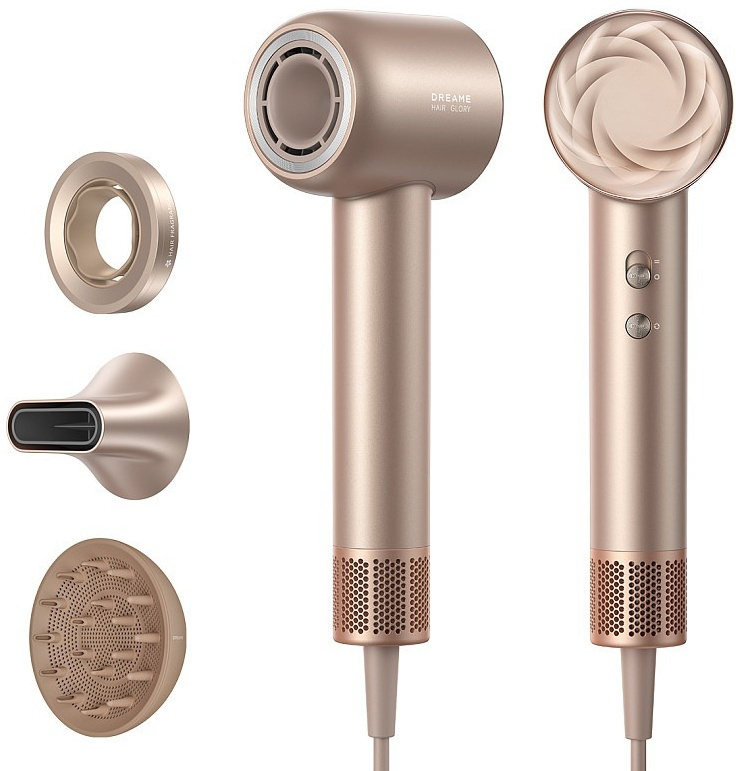 Фен Dreame Hair Glory Mix High-speed Hair Dryer-Gold (AHD18-GOLD) фото1