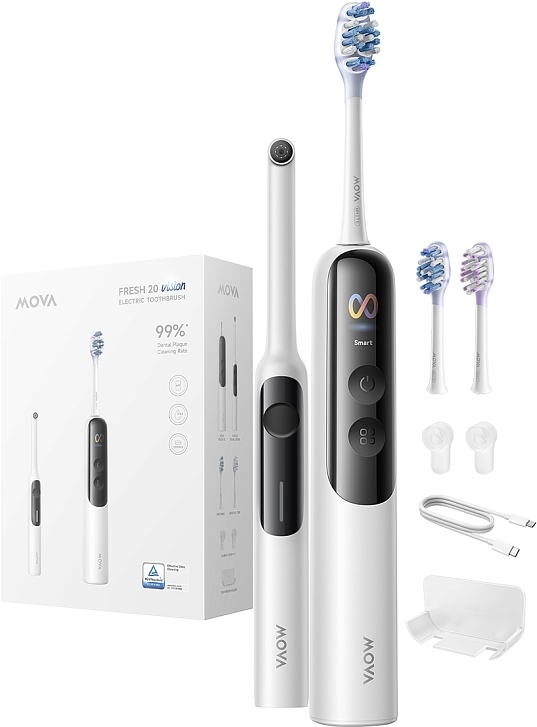 Электрическая зубная щётка Mova Fresh 20 Sensus White (ATS25B-WH) фото1