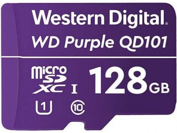 Карта памяти WESTERN DIGITAL microSDXC 128GB Purple SС (WDD128G1P0C) фото1