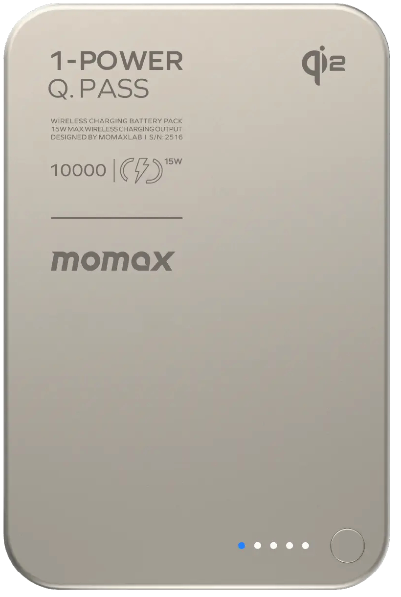 Портативний зарядний пристрій MOMAX WRL 10000mAh TITANIUM (IP136Q2L) фото1