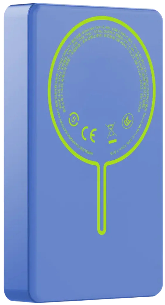 Портативний зарядний пристрій MOMAX WRL 10000mAh BLUE (IP137AB) фото1