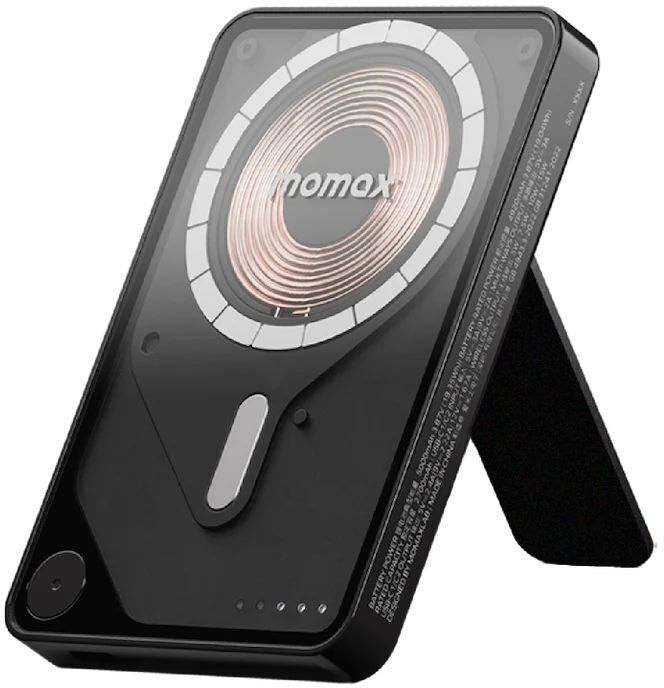 Портативний зарядний пристрій MOMAX WRL 5000mAh BLACK (IP131HKD) фото1