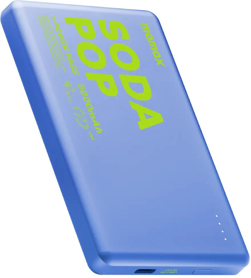 Портативний зарядний пристрій MOMAX WRL 5000mAh BLUE (IP135AB2) фото1