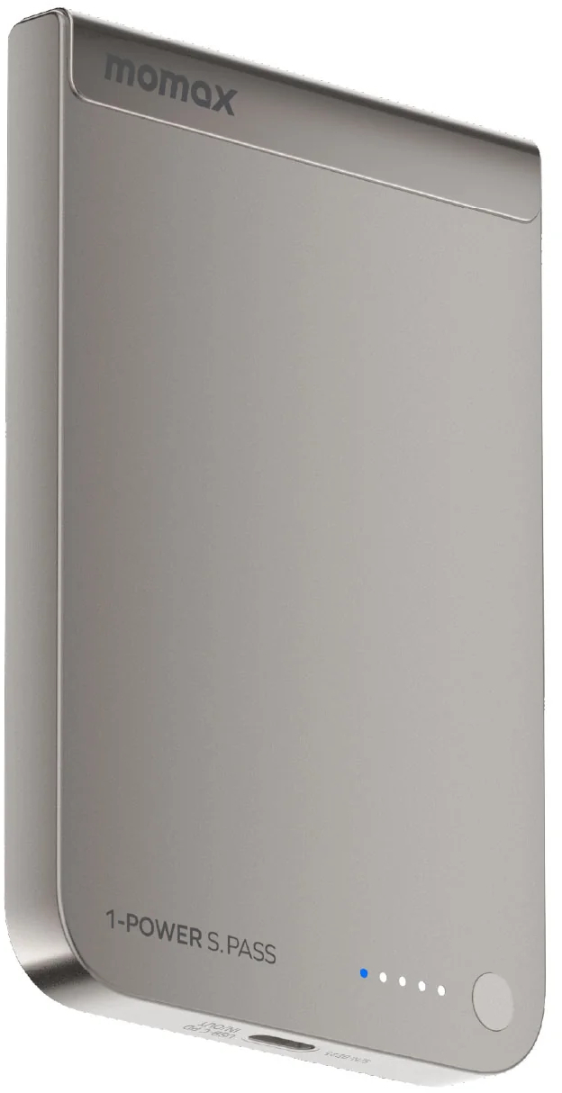 Портативний зарядний пристрій MOMAX WRL 5000mAh TITANIUM (IP161Q2L) фото1