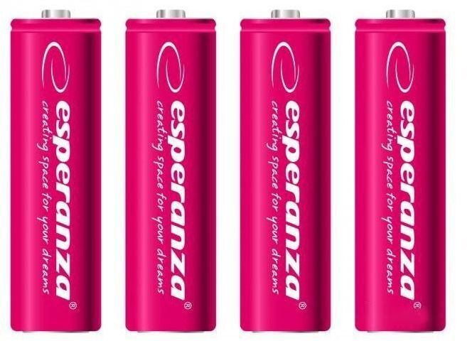 Акумулятор ESPERANZA Ni-MH AAA 1000 mAh, 4шт, червоний (EZA102R) фото1