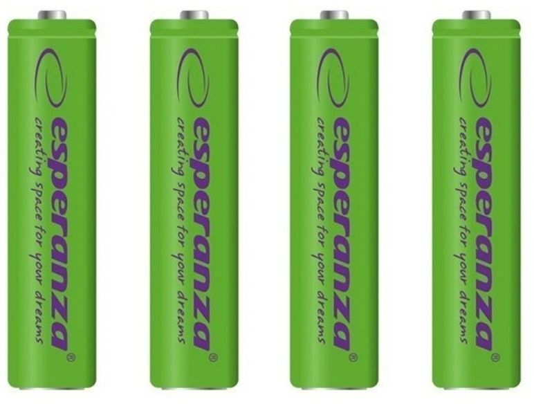 Акумулятор ESPERANZA Ni-MH AA 2000 mAh, 4шт, зелений (EZA104G) фото1