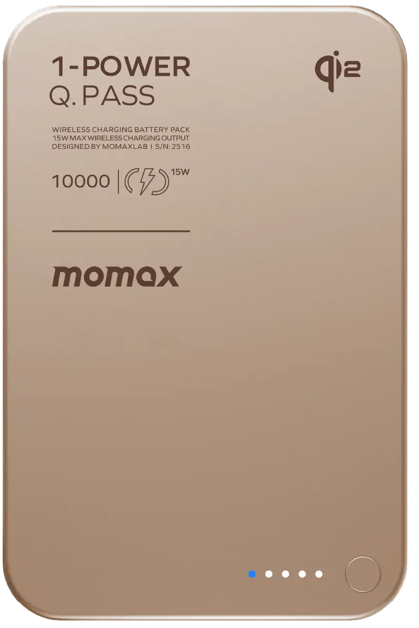Портативное зарядное устройство MOMAX WRL 10000mAh DESERT TITAN (IP136Q2L2) фото1