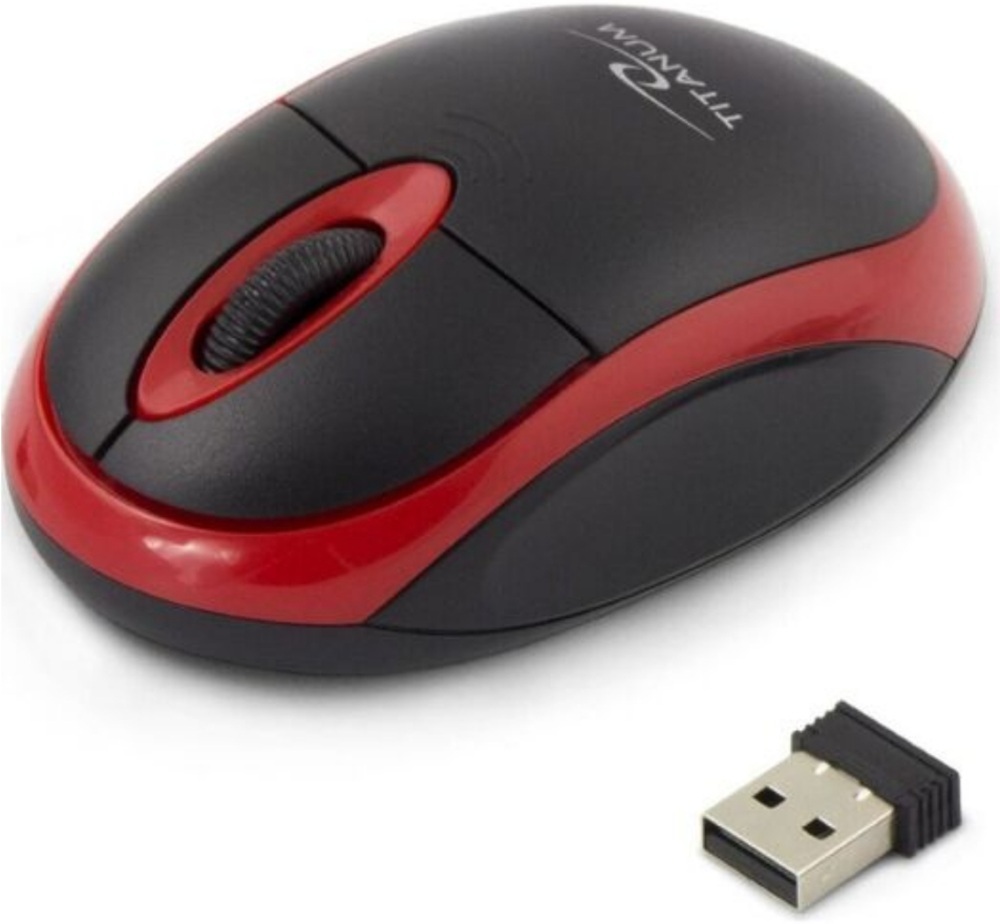 Мышь Esperanza Titanum Mouse Black-Red (TM116R) фото1