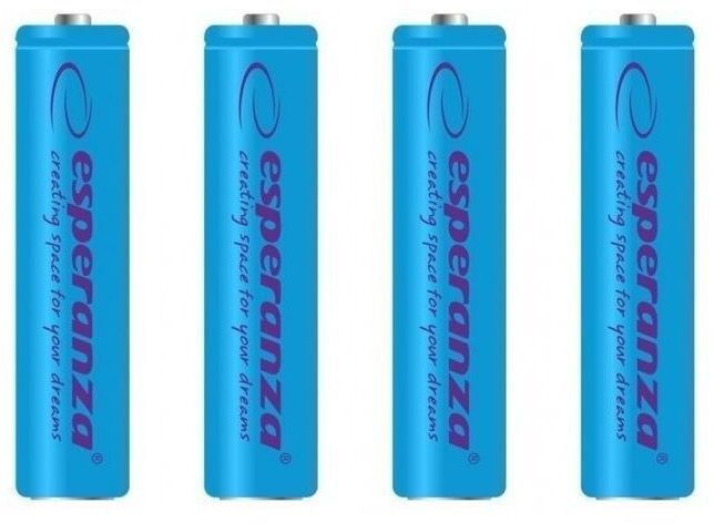 Акумулятор ESPERANZA Ni-MH AAA 1000 mAh, 4шт, голубий (EZA102B) фото1