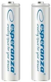 Акумулятор ESPERANZA Ni-MH AAA 1000 mAh, 2шт, бiлий (EZA101W) фото1