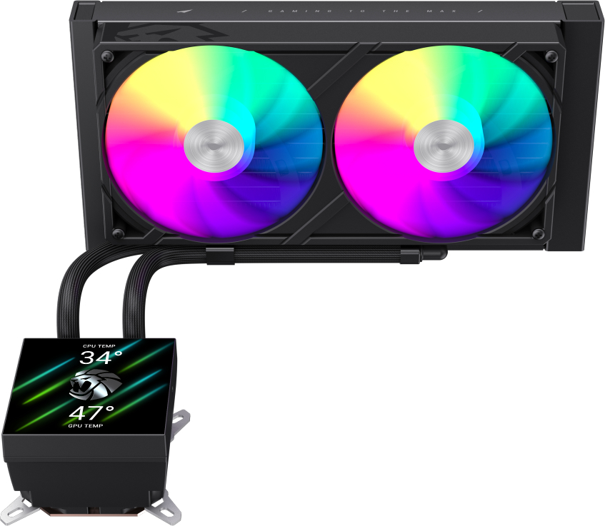 Система рідинного охолодження GameMax GLACIER 240 LCD BK фото1