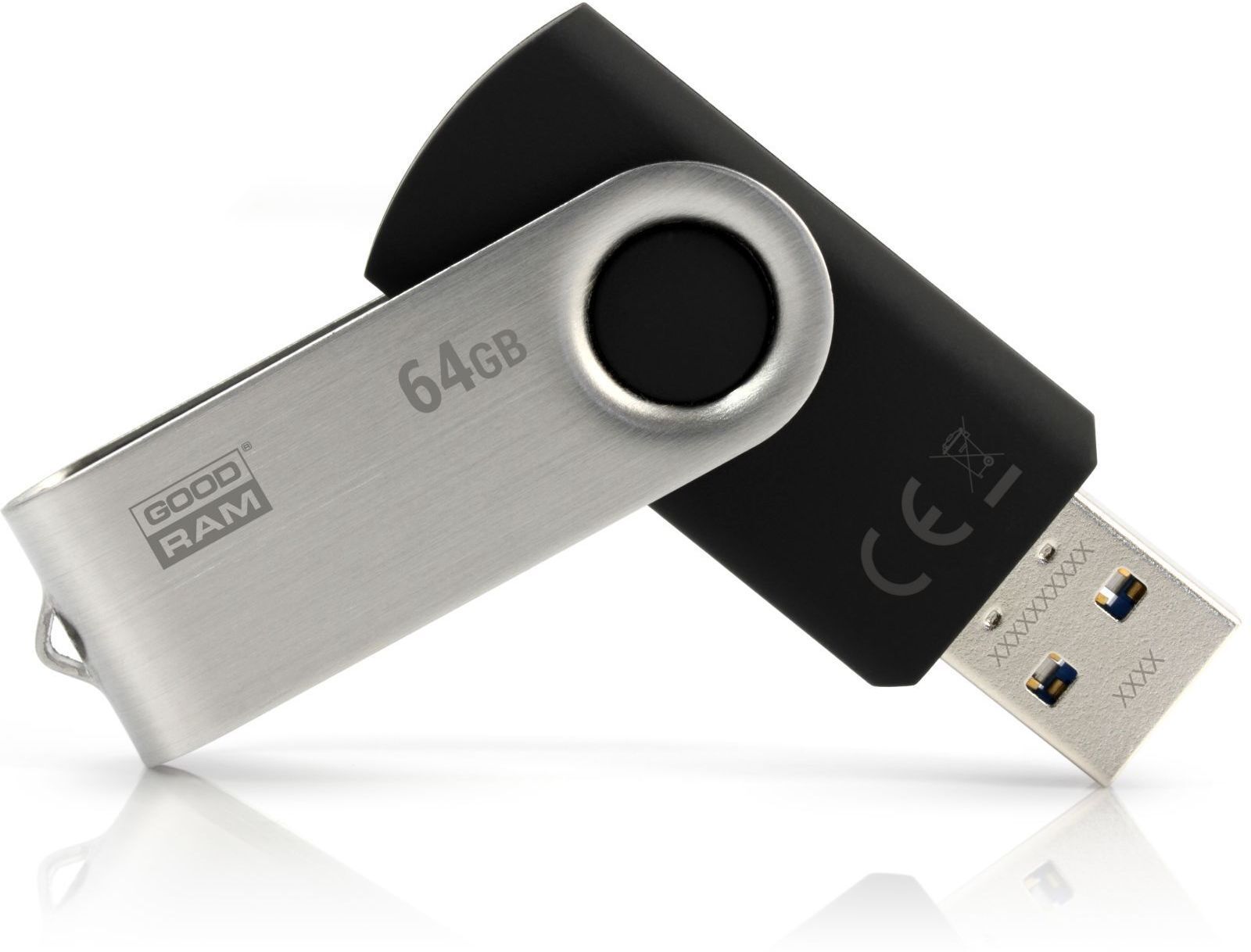 Накопитель GOODRAM USB 3.2 64GB UTS3 Black (UTS3-0640K0R11) фото1