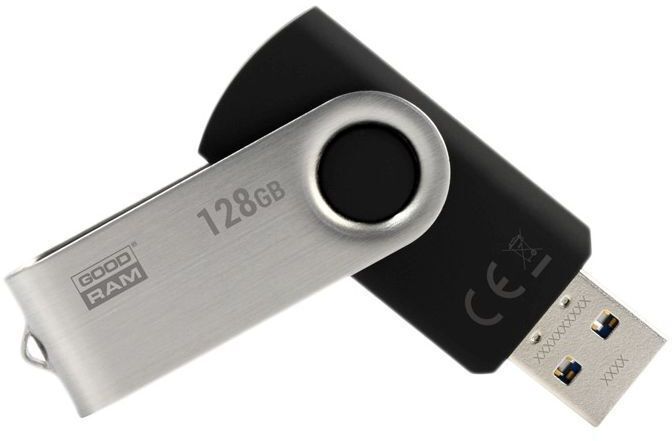 Накопитель GOODRAM USB 3.2 128GB UTS3 Black (UTS3-1280K0R11) фото1