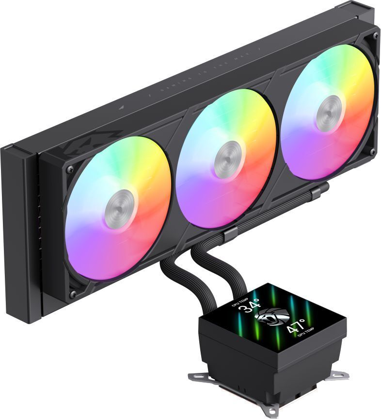 Система рідинного охолодження GAMEMAX GLACIER 360 LCD BK фото1