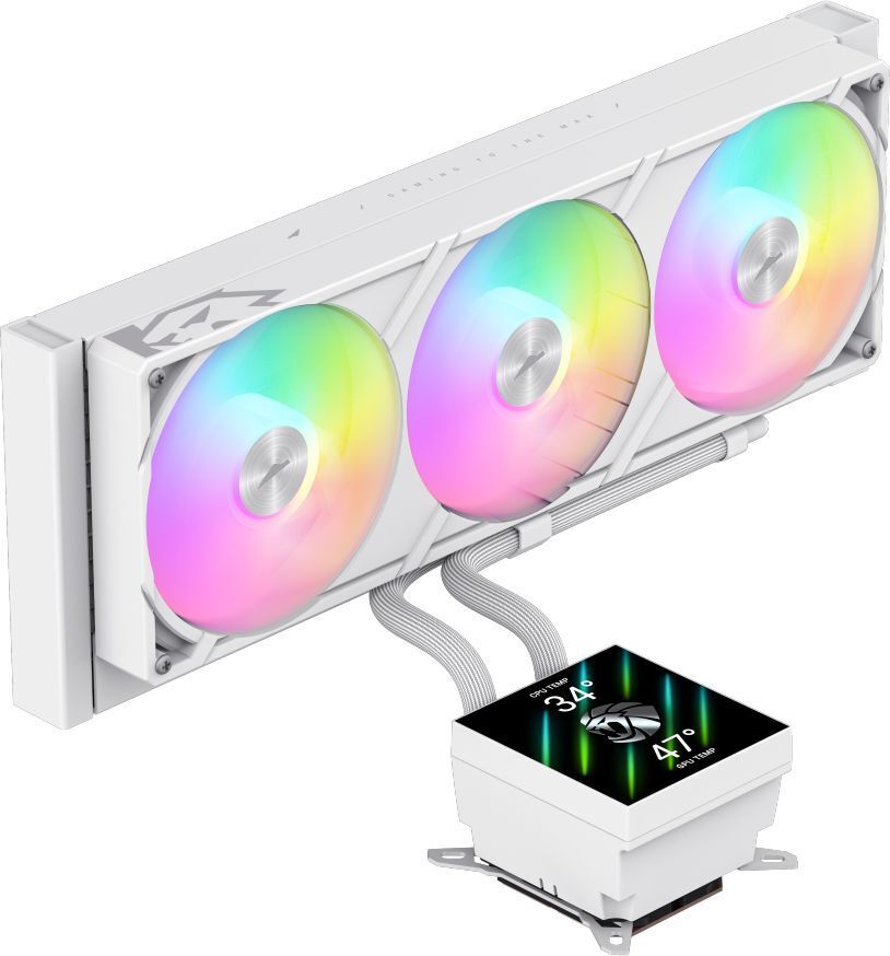 Система рідинного охолодження GAMEMAX GLACIER 360 LCD WH фото1