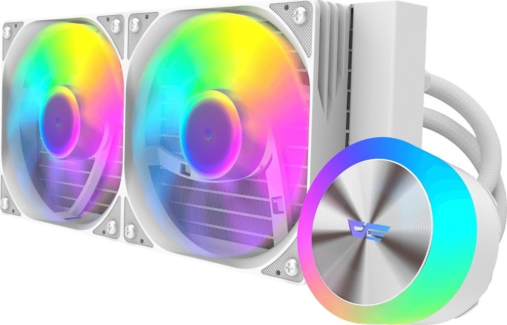 Система рідинного охолодження DARKFLASH DG240 WHITE фото1