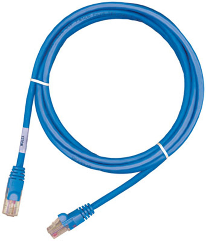 Патч-корд RJ45 UTP 5e 1.0m LSZH блакитний (PCD-01001-0H) фото1
