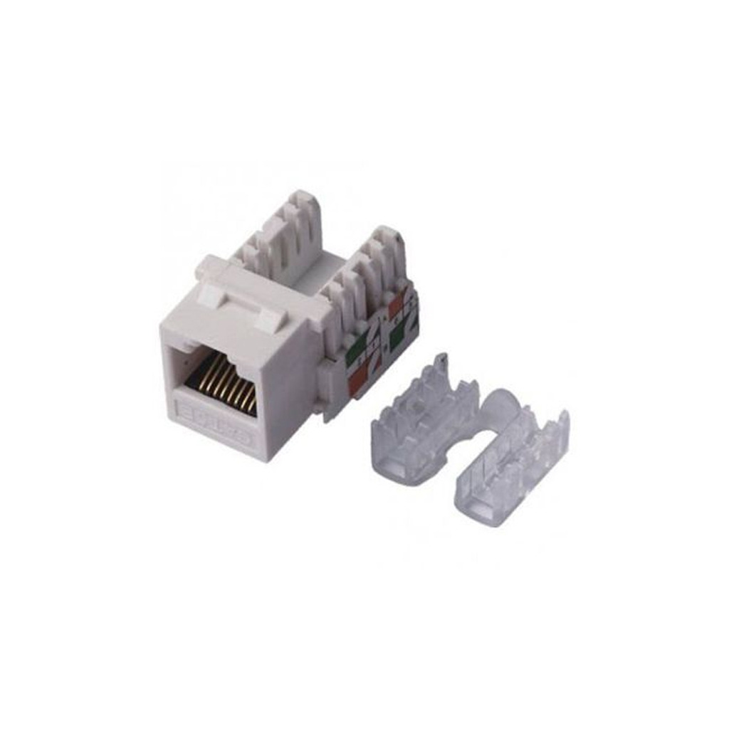 Модуль Keystone RJ45, UTP, Slim, Cat.5e, 110 IDC, захисна кришка KD-KJ2085UC5E фото1
