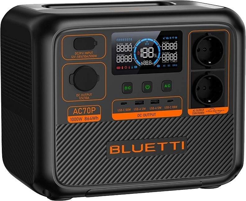 Портативная зарядная станция Bluetti 1000W (AC70P) фото1