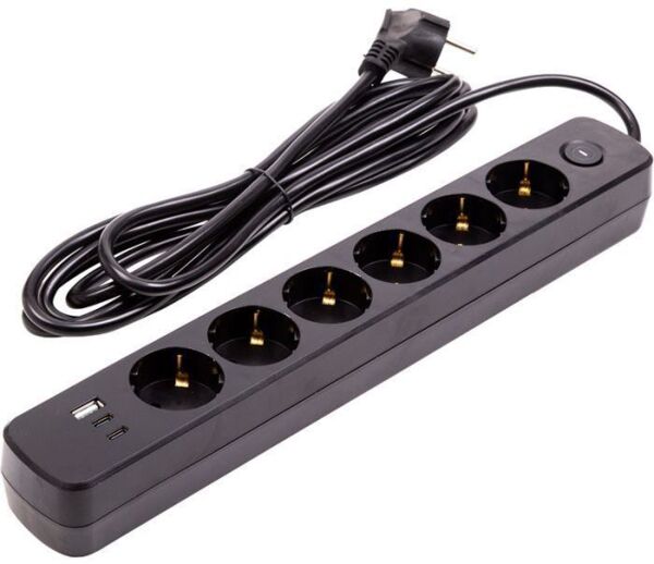 Мережевий фільтр Eaton Protection Strip 6 DIN